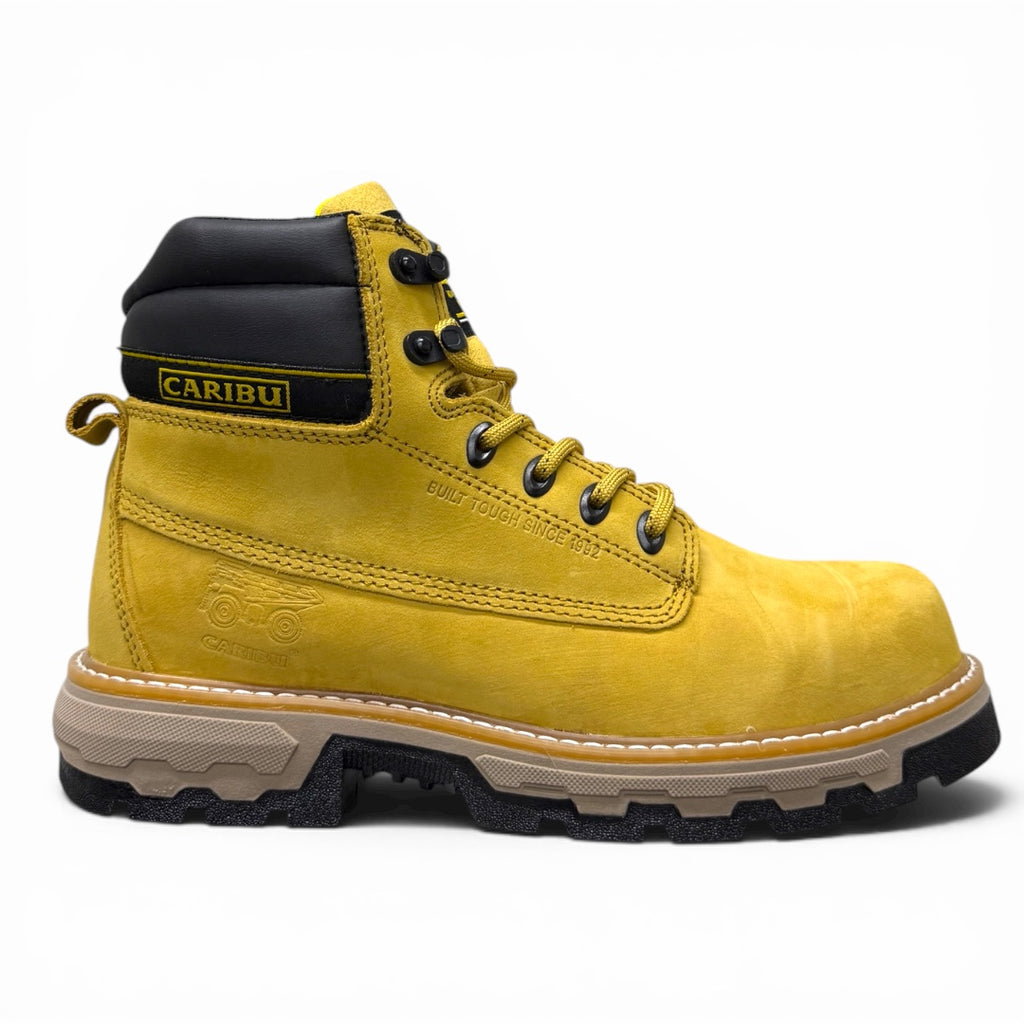 bota ram working - piel amarillo / casco