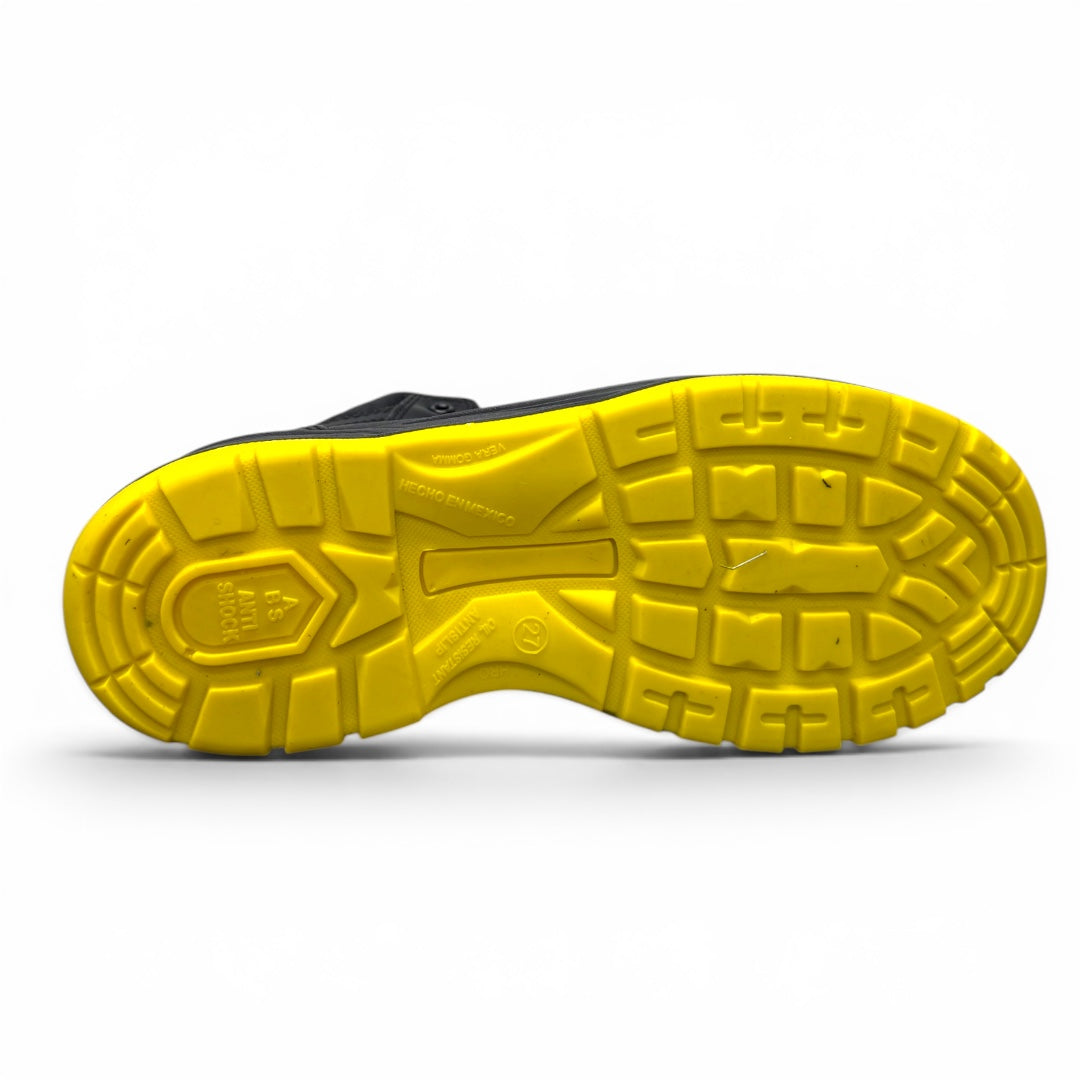 bota iron working - piel / yelow visible / casco