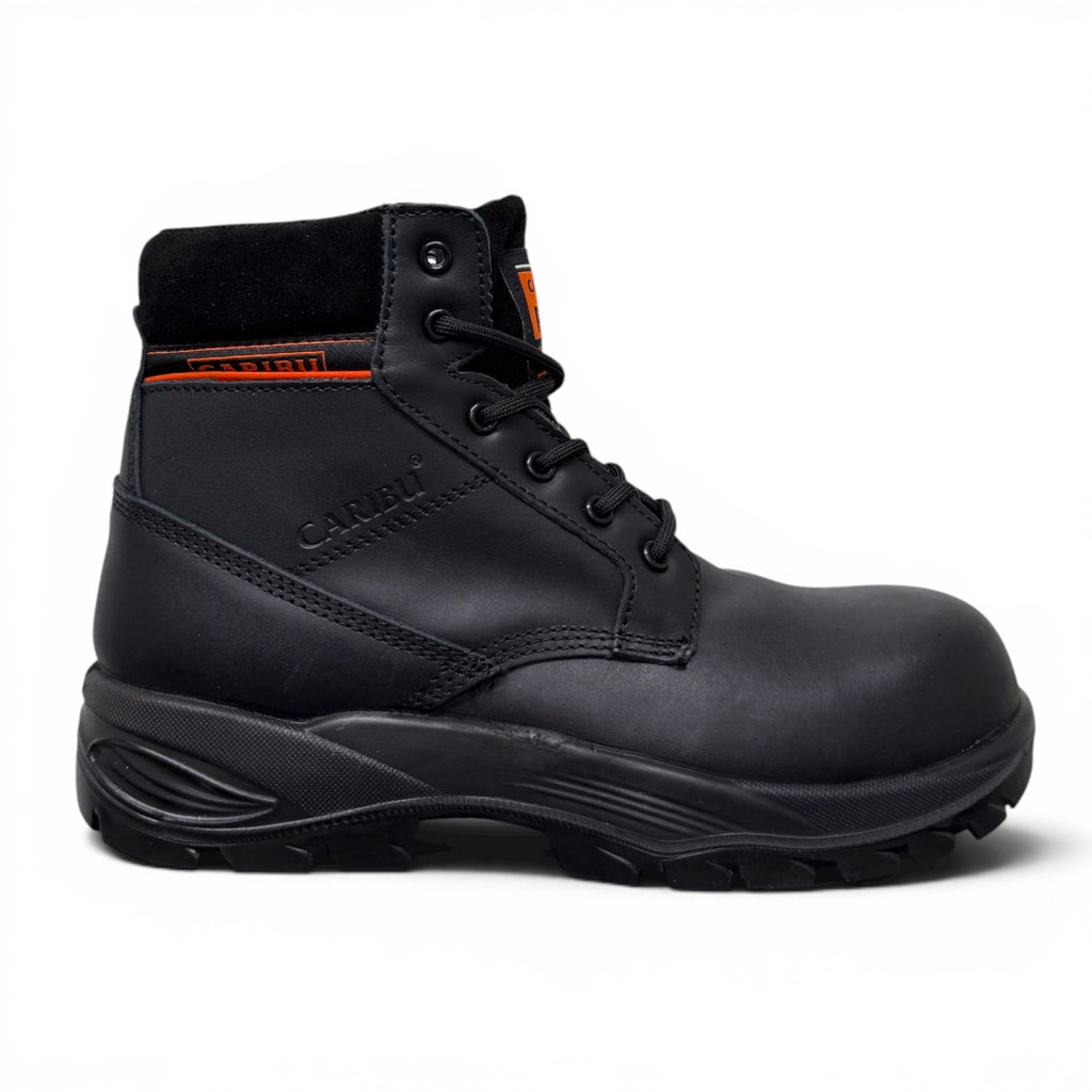 bota iron working light - piel / black eléctrico/ casco
