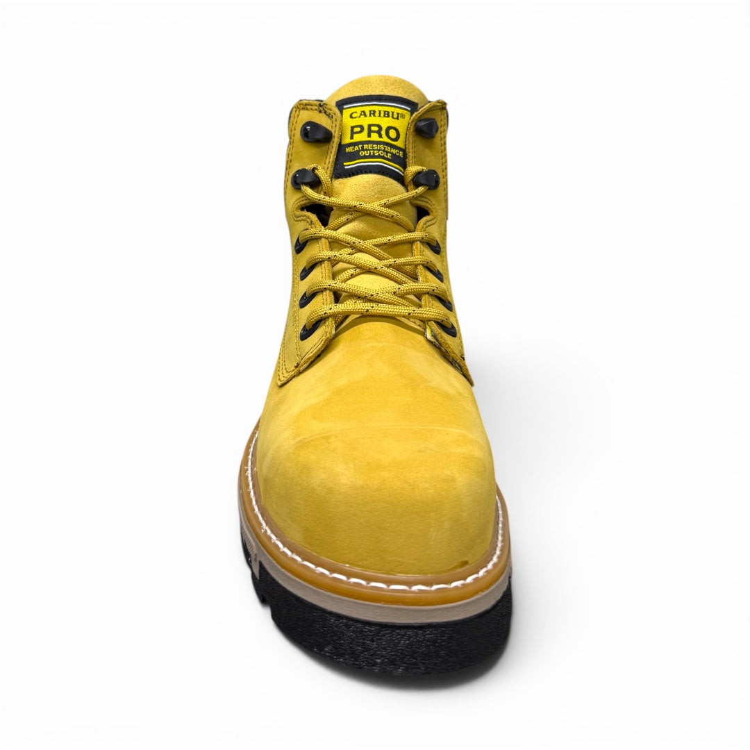 bota ram working - piel amarillo / casco