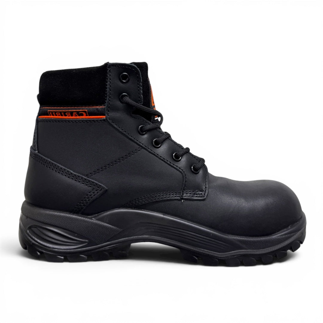 bota iron working light - piel / black eléctrico/ casco