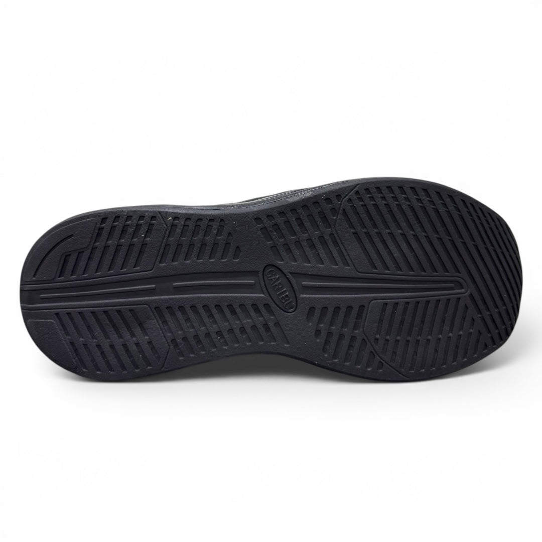 bota atlas working light - piel total black / casco