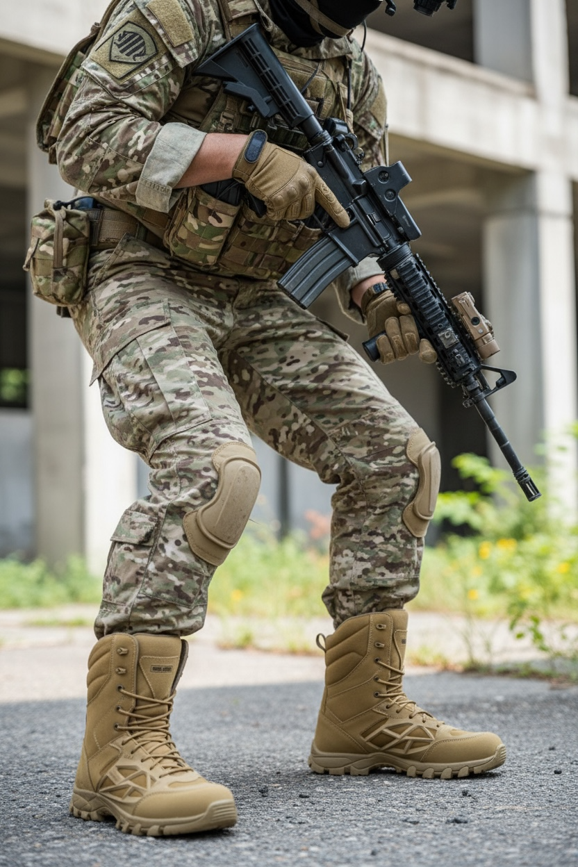 bota tactica raptor coyote - protección TPU