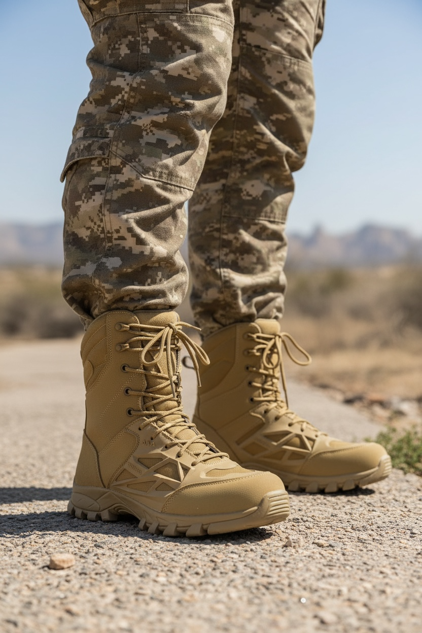 bota tactica raptor coyote - protección TPU