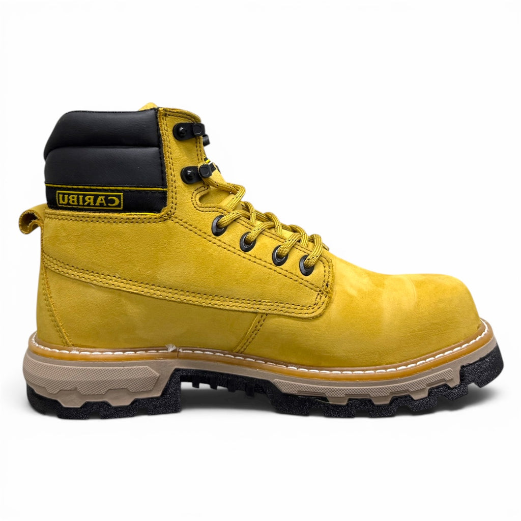 bota ram working - piel amarillo / casco