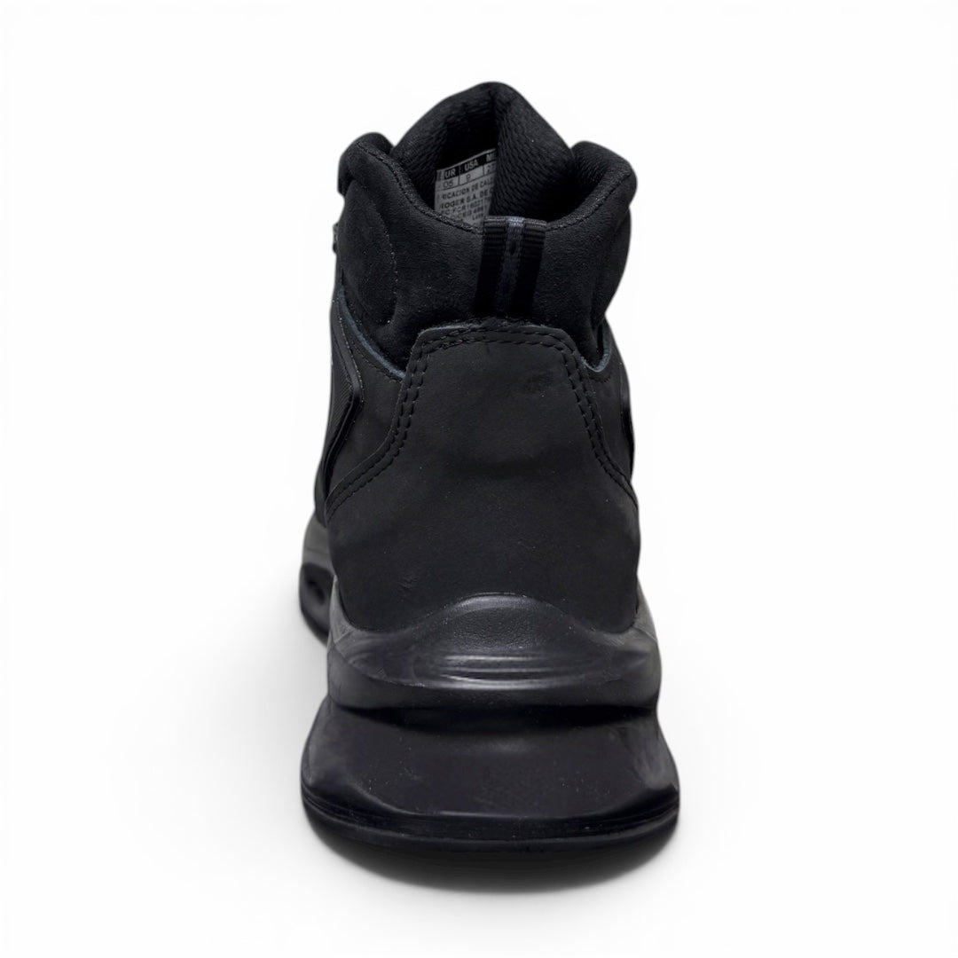 bota atlas working light - piel total black / casco