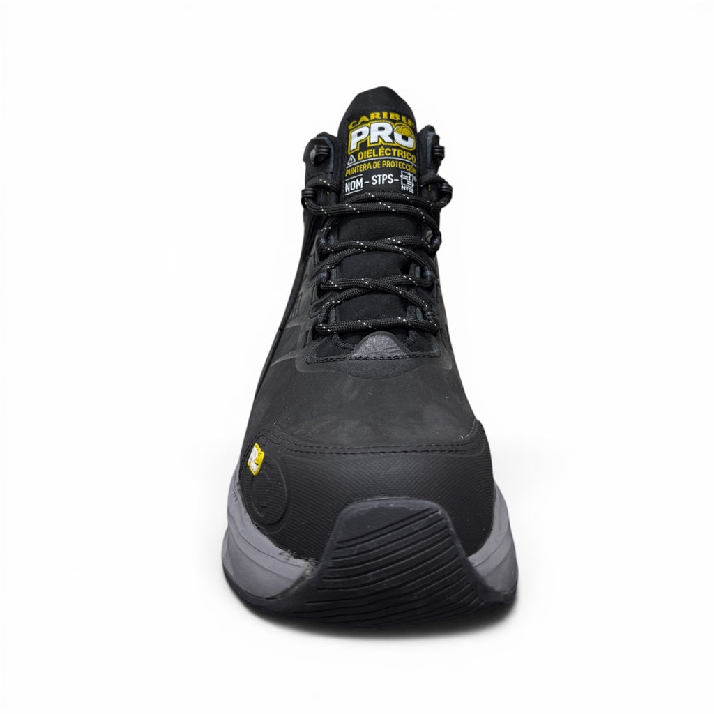 bota atlas working light - piel black silver / casco