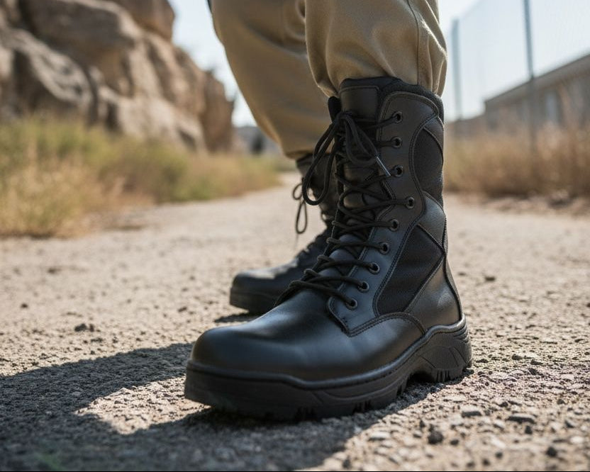 bota tactica de piel - 7000