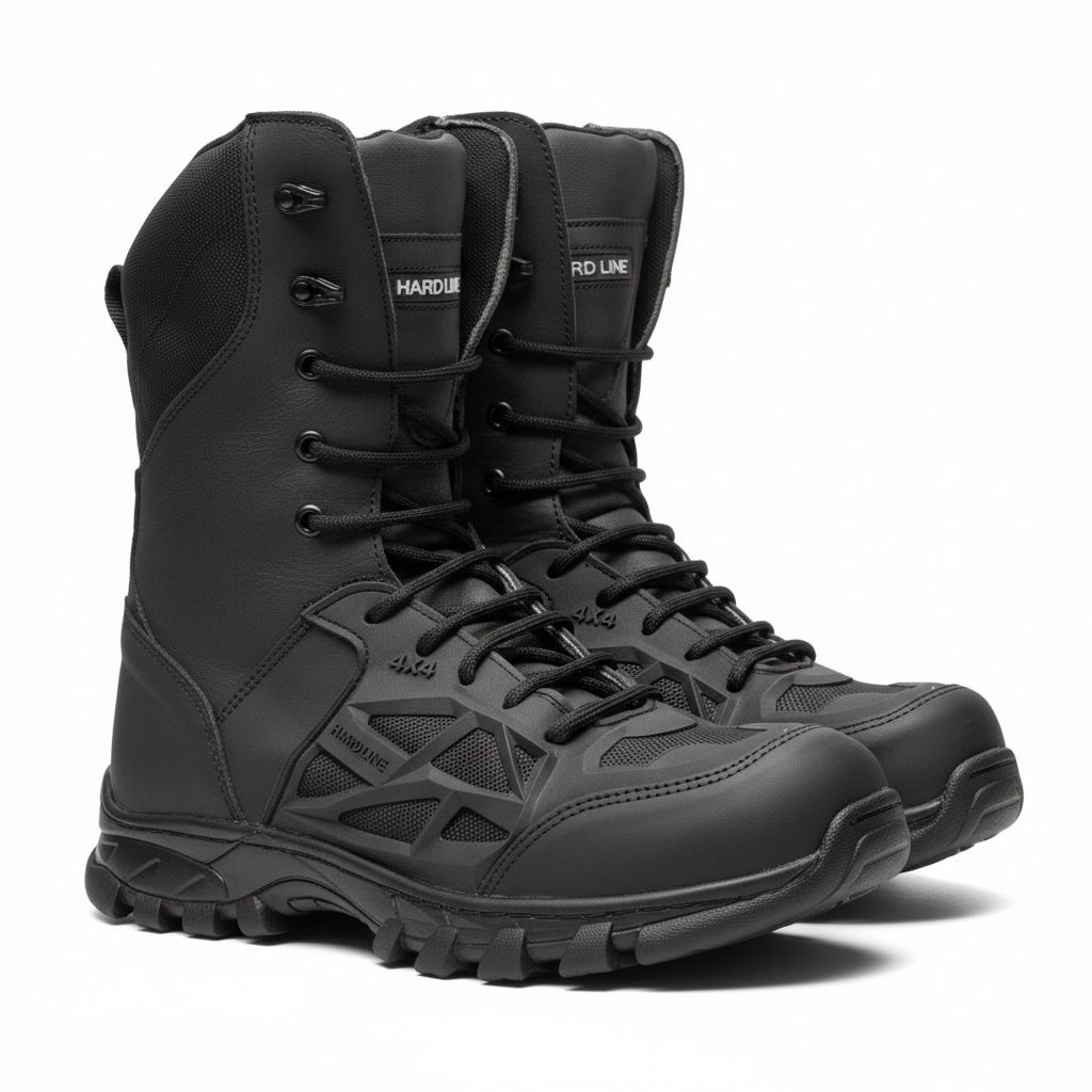 bota tactica raptor total black - proteccio TPU